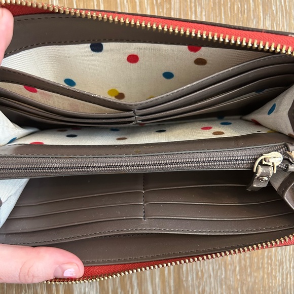 Kate Spade Red Leather Wallet - Picture 3 of 4